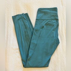 Lululemon Fast and Free HR Tight 25” Teal